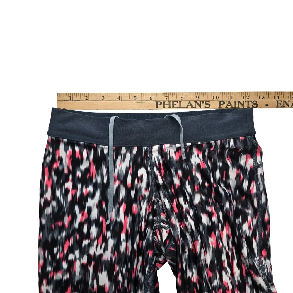 Nike Dri-FIT Cropped Leggings‎ Athletic Printed Black Pink Women’s S - Picture 7 of 9